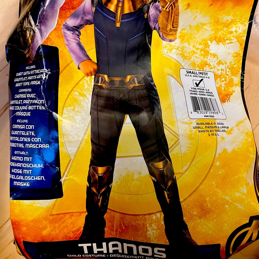 Thanos Child Costume with Mask and Electronic Hand